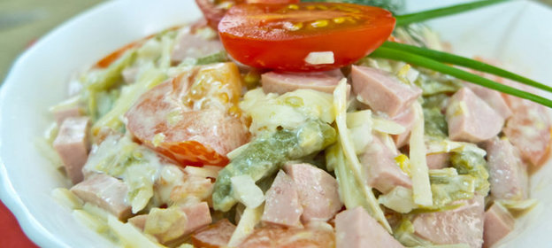 Салат со стручковой фасолью