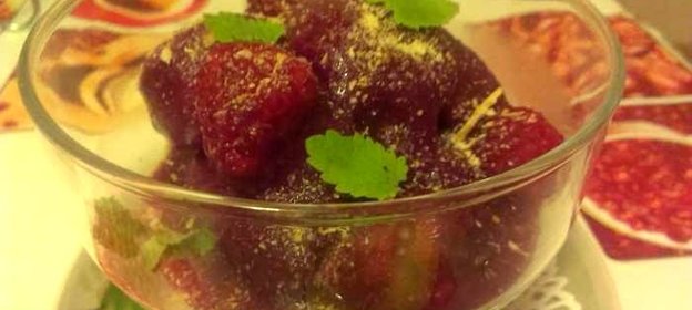 Сорбе из голубики