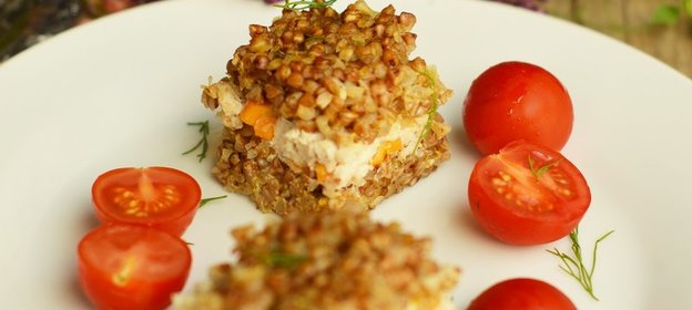 Запеканка из гречки с курицей