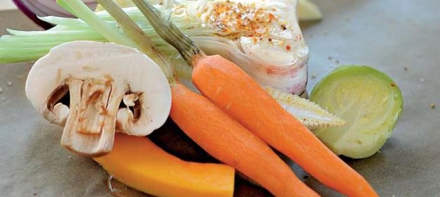 Запеченные овощи в пергаменте