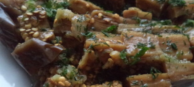 Баклажаны, соленые с чесноком