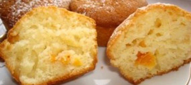 Творожные маффины с курагой