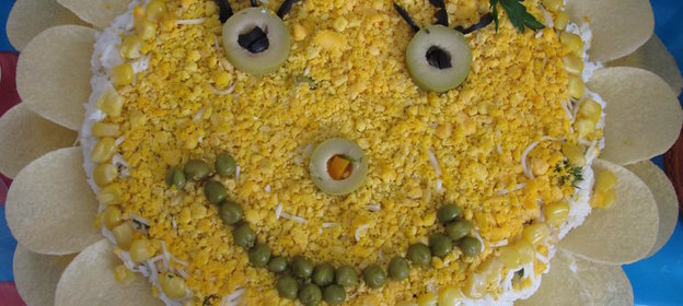 Салатик с тунцом Мое солнышко