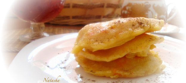 Оладьи апельсиново-морковные (завтрак)