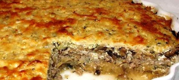 Капустная запеканка с мясом