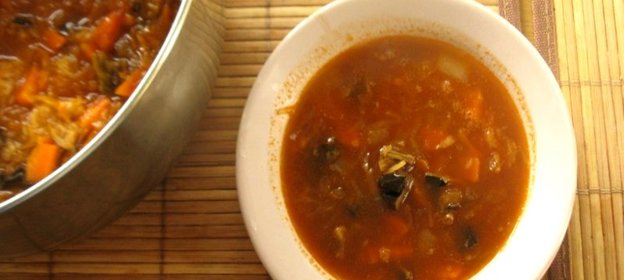 Щи с грибами