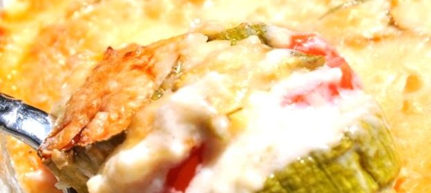 Запеканка из кабачков с помидорами