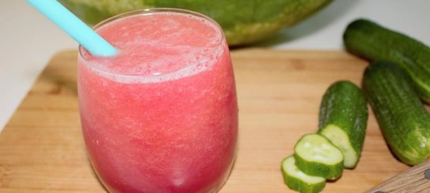 Арбузный смузи с огурцом