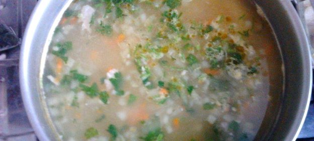 Уха с семгой