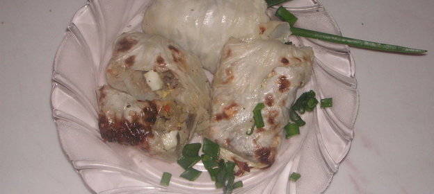 голубцы с грибами и яйцами