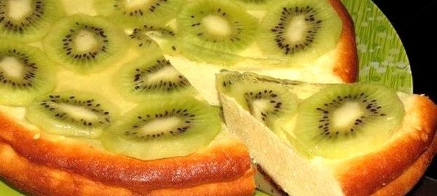 Творожная запеканка с киви