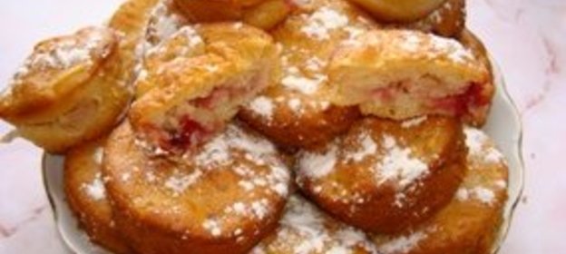 Маффины с яблоками и клюквой