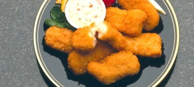 Рыбные палочки под йогуртом