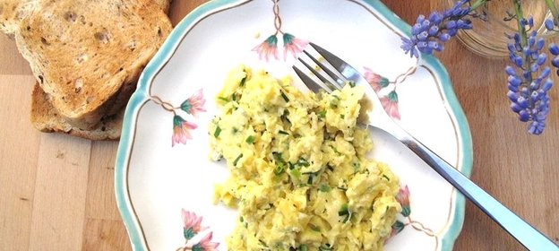 Яичница с капустой