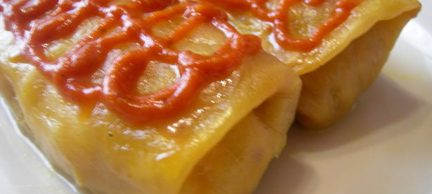 Постные голубцы с гречкой, грибами и картофелем