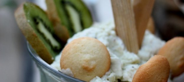 Сливочный пломбир с киви