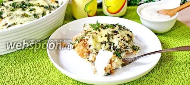 Запеканка из филе минтая и цветной капусты