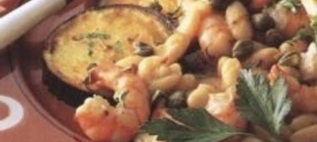 Филе морского окуня с яблоками