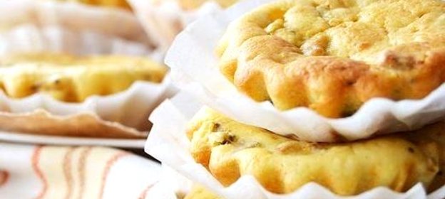 Творожно-банановые кексы с киви