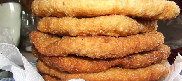 жаренные хрустящие лепешки с разными начинками