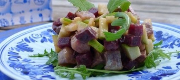 Винегрет с морской капустой Способ 2