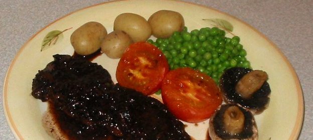 Стейк с французским соусом