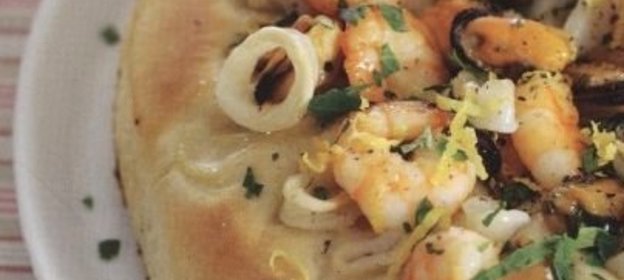 Пицца с морепродуктами