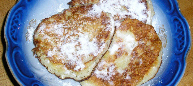 Оладьи с яблоками