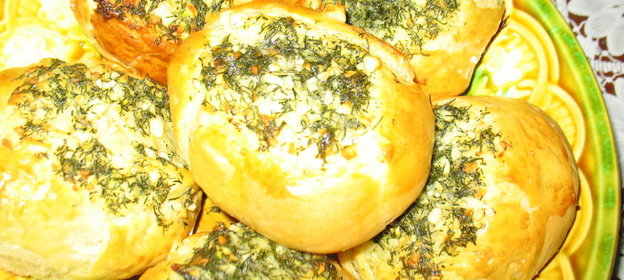 Булочки с чесноком