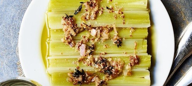 Лук-порей в маринаде