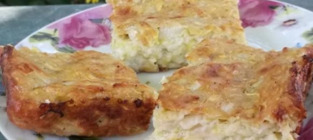 Легкая запеканка из кабачков