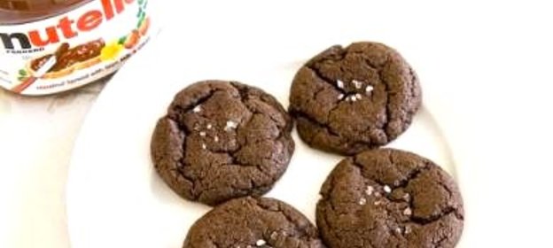 Печенье с нутеллой и морской солью