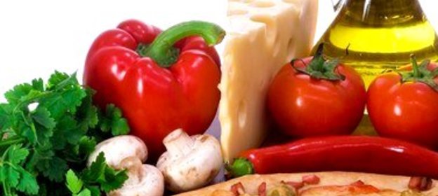 Пицца с черемшой и маринованными грибами