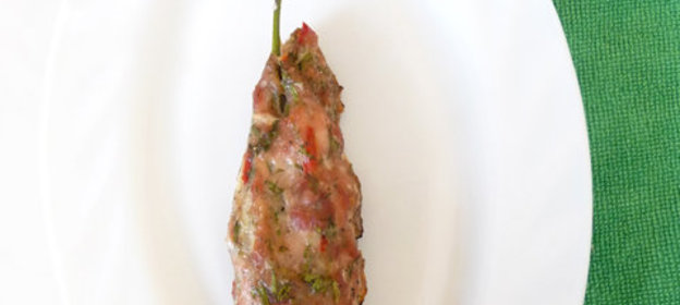 Люля - кебаб на укропной палочке (Кулинарный алфавит)