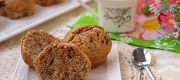 Мраморные кексы с шоколадом