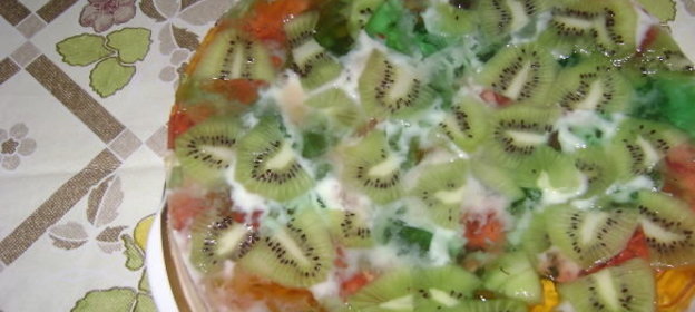 Желейный торт «Мозаика»