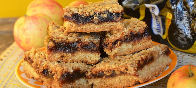 Песочные полоски с джемом