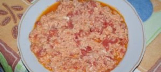 Яичница с помидорами