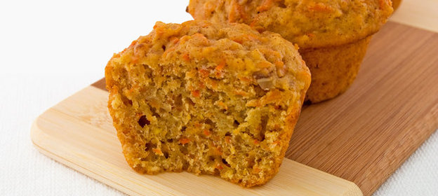 Морковные маффины с имбирем и корицей