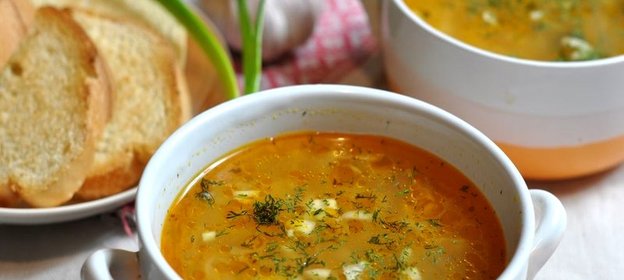 Постные щи с грибами