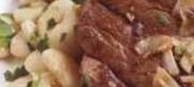 Говяжьи стейки с фасолью