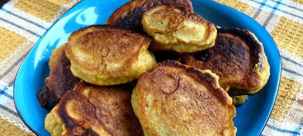 Оладьи на тыквенном тесте