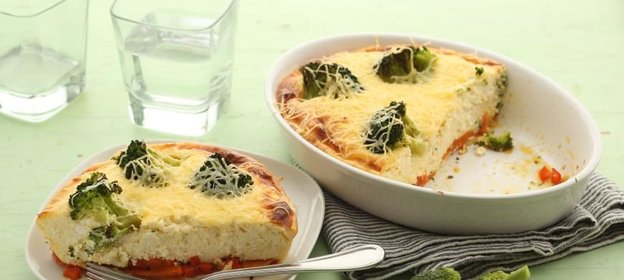 Творожная запеканка с овощами