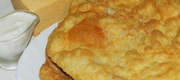 Лангош - венгерская лепешка