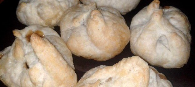 Слоеные мешочки с джемом