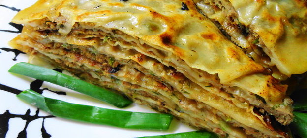 Китайские слоеные лепешки с мясом