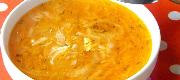 Постные щи из квашеной капусты