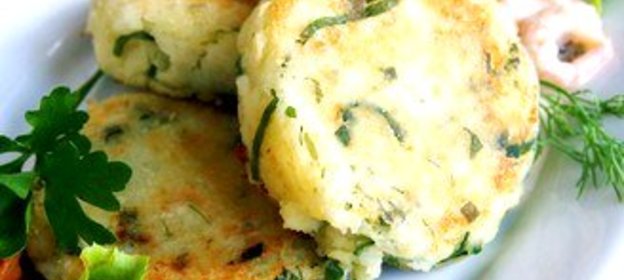Сырники с картофелем и морской капустой