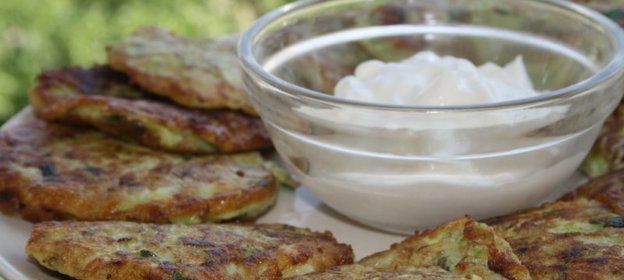 Кабачковые оладьи