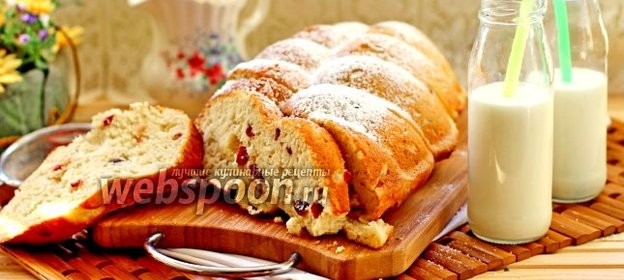 Творожной кекс с сушёной клюквой